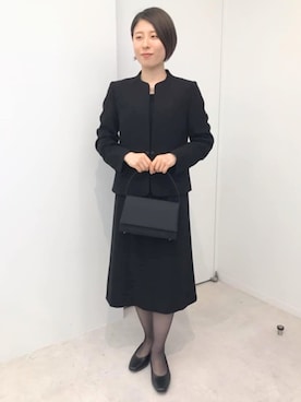 「アイテム（スーツセット）」を使った、SUIT SQUAREさん（レディース・154cm）の冬コーディネート