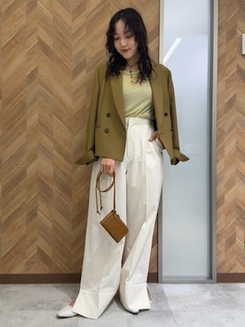 「SUIT SQUARE（スーツスクエア）のアイテム」を使った、SUIT SQUAREさん（レディース・155cm）の春コーディネート