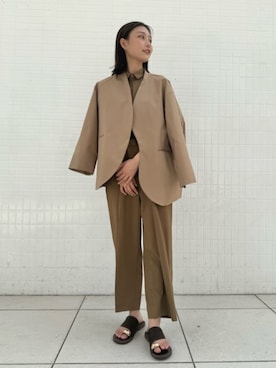 「アイテム（つなぎ/オールインワン）」を使った、SUIT SQUAREさん（レディース・165cm）の冬コーディネート