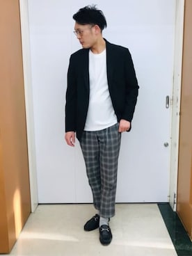 「AOYAMA（アオヤマ）のアイテム」を使った、SUIT SQUAREさん（メンズ・176cm）の冬コーディネート