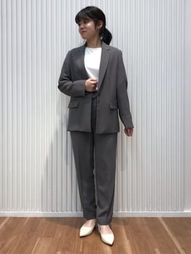 SUIT SQUAREさん（レディース・158cm）の冬コーディネート