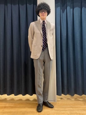 「SUIT SQUARE（スーツスクエア）のアイテム」を使った、SUIT SQUAREさん（メンズ・182cm）の春コーディネート
