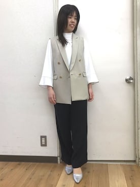「AOYAMA（アオヤマ）のアイテム」を使った、SUIT SQUAREさん（レディース・162cm）の春コーディネート