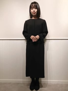 「AOYAMA（アオヤマ）のアイテム」を使った、SUIT SQUAREさん（レディース・151cm）の冬コーディネート