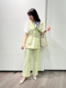 「SUIT SQUARE（スーツスクエア）のアイテム」を使った、SUIT SQUAREさん（レディース・163cm）の夏コーディネート