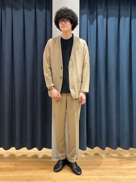 「SUIT SQUARE（スーツスクエア）のアイテム」を使った、SUIT SQUAREさん（メンズ・182cm）の冬コーディネート