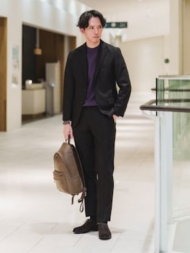 SUIT SQUAREさん（メンズ・186cm）の冬コーディネート