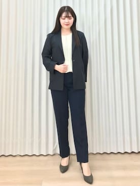 「アイテム（フォーマルスーツ/小物）」を使った、SUIT SQUAREさん（レディース・163cm）の冬コーディネート