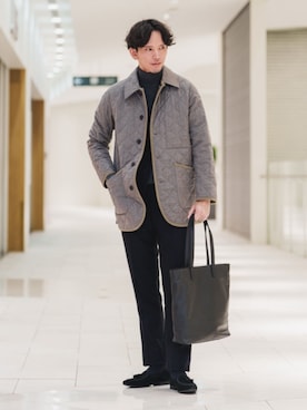 「アイテム（その他アウター）」を使った、SUIT SQUAREさん（メンズ・186cm）の冬コーディネート