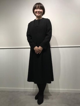 「AOYAMA（アオヤマ）のアイテム」を使った、SUIT SQUAREさん（レディース・161cm）の冬コーディネート