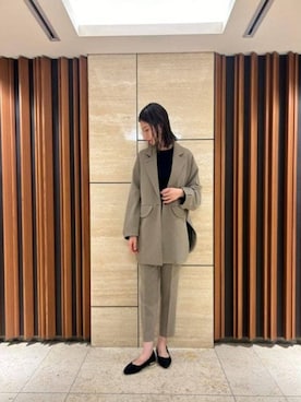 「CIS.（シス）のアイテム（パンツ）」を使った、SUIT SQUAREさん（レディース・170cm）の冬コーディネート