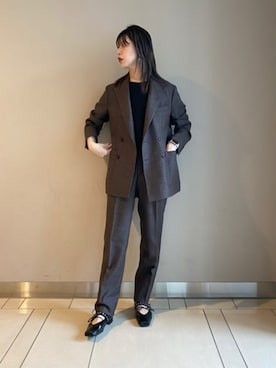 SUIT SQUAREさん（レディース・163cm）の冬コーディネート