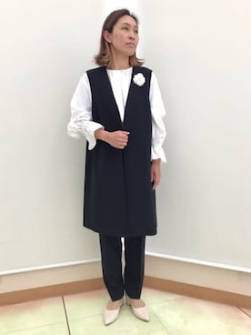 「卒業式コーデ」｜SUIT SQUAREさん（レディース・156cm）の春コーディネート