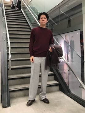 SUIT SQUAREさん（メンズ・171cm）の冬コーディネート