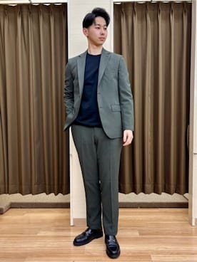 「アイテム（スーツジャケット）」を使った、SUIT SQUAREさん（メンズ・181cm）の春コーディネート