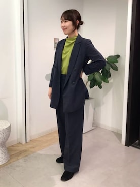 「CIS.（シス）のアイテム」を使った、SUIT SQUAREさん（レディース・160cm）の冬コーディネート