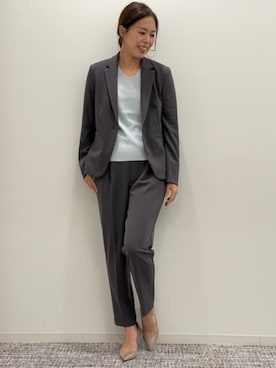 「AOYAMA（アオヤマ）のアイテム」を使った、SUIT SQUAREさん（レディース・167cm）の冬コーディネート