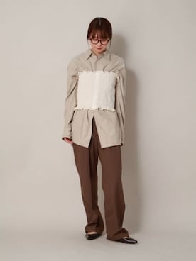 「CIS.（シス）のアイテム」を使った、SUIT SQUAREさん（レディース・163cm）の春コーディネート