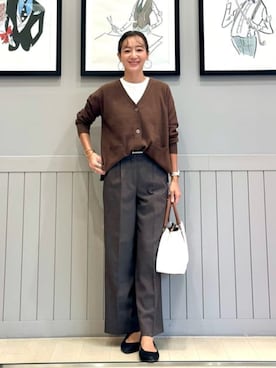 「SUIT SQUARE（スーツスクエア）のアイテム」を使った、SUIT SQUAREさん（レディース・170cm）の冬コーディネート