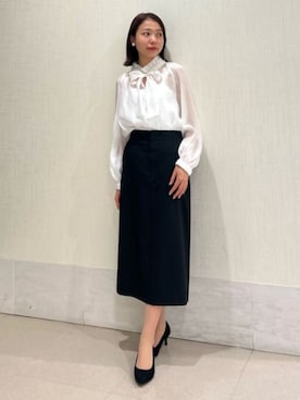 「SUIT SQUARE（スーツスクエア）のアイテム」を使った、SUIT SQUAREさん（レディース・160cm）の冬コーディネート