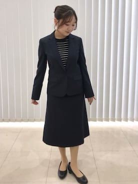 「AOYAMA（アオヤマ）のアイテム」を使った、SUIT SQUAREさん（レディース・150cm）の冬コーディネート