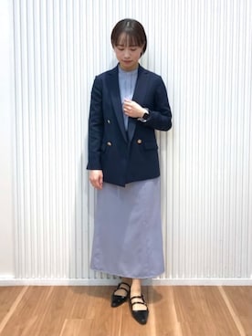 「AOYAMA（アオヤマ）のアイテム」を使った、SUIT SQUAREさん（レディース・160cm）の冬コーディネート