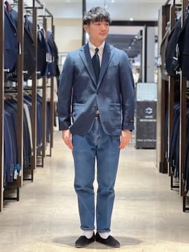 「SUIT SQUARE（スーツスクエア）のアイテム」を使った、SUIT SQUAREさん（メンズ・175cm）の春コーディネート
