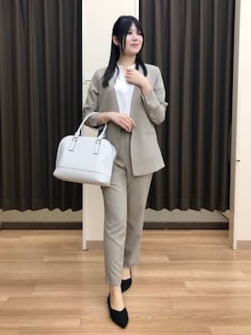 SUIT SQUAREさん（レディース・160cm）の冬コーディネート