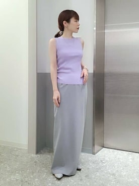 「アイテム（アンサンブル）」を使った、SUIT SQUAREさん（レディース・156cm）の春コーディネート