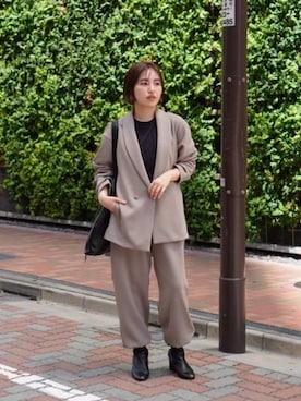 SUIT SQUAREさん（レディース・157cm）の冬コーディネート