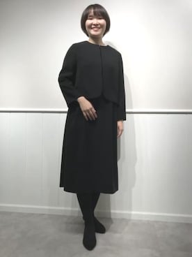 「アイテム（フォーマルスーツ/小物）」を使った、SUIT SQUAREさん（レディース・161cm）の冬コーディネート