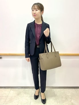 SUIT SQUAREさん（レディース・160cm）の冬コーディネート