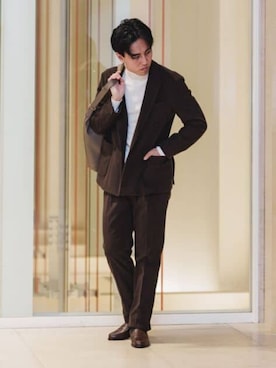 SUIT SQUAREさん（メンズ・173cm）の冬コーディネート