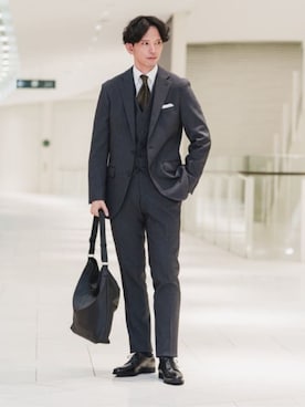 SUIT SQUAREさん(メンズ・186cm)の冬コーディネート