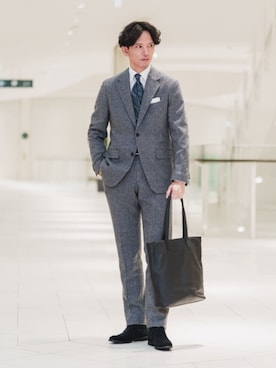 「アイテム（ジャケット/アウター）」を使った、SUIT SQUAREさん（メンズ・186cm）の冬コーディネート