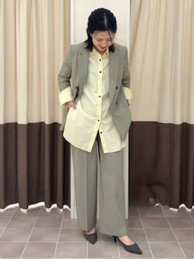「CIS.（シス）のアイテム」を使った、SUIT SQUAREさん（レディース・158cm）の冬コーディネート