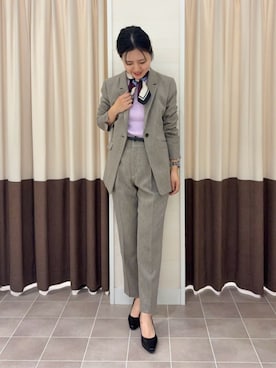 SUIT SQUAREさん（レディース・158cm）の冬コーディネート