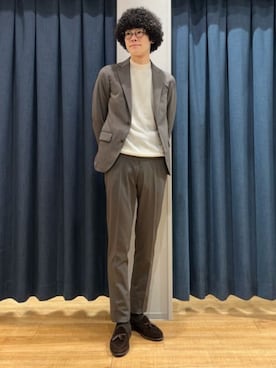 「アイテム（スーツジャケット）」を使った、SUIT SQUAREさん（メンズ・182cm）の春コーディネート