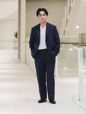 SUIT SQUAREさん（メンズ・173cm）の冬コーディネート