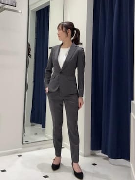 「アイテム（スーツジャケット）」を使った、SUIT SQUAREさん（レディース・160cm）の冬コーディネート