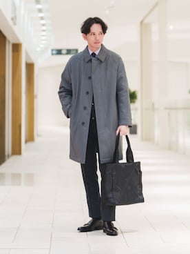 「アイテム（ジャケット/アウター）」を使った、SUIT SQUAREさん（メンズ・186cm）の冬コーディネート