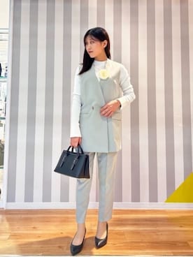 「SUIT SQUARE（スーツスクエア）のアイテム」を使った、SUIT SQUAREさん（レディース・160cm）の春コーディネート