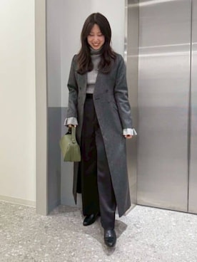 「CIS.（シス）のアイテム（パンツ）」を使った、SUIT SQUAREさん（レディース・160cm）の冬コーディネート