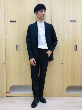 「AOYAMA（アオヤマ）のアイテム」を使った、SUIT SQUAREさん（メンズ・171cm）の冬コーディネート
