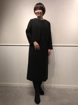 「アイテム（スーツセット）」を使った、SUIT SQUAREさん（レディース・161cm）の冬コーディネート