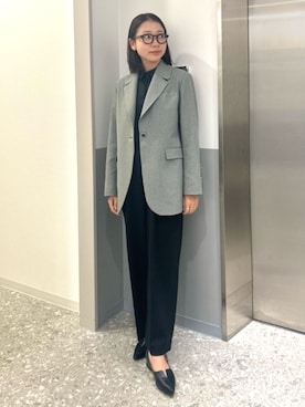 「アイテム（つなぎ/オールインワン）」を使った、SUIT SQUAREさん（レディース・160cm）の冬コーディネート