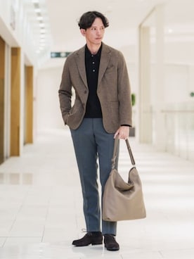 SUIT SQUAREさん（メンズ・186cm）の冬コーディネート