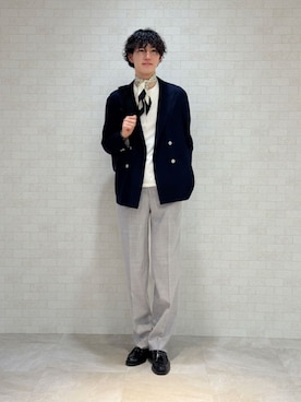「SUIT SQUARE（スーツスクエア）のアイテム」を使った、SUIT SQUAREさん（メンズ・185cm）の春コーディネート
