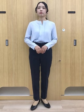 「AOYAMA（アオヤマ）のアイテム」を使った、SUIT SQUAREさん（レディース・159cm）の冬コーディネート
