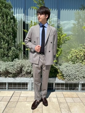「SUIT SQUARE（スーツスクエア）のアイテム」を使った、SUIT SQUAREさん（メンズ・166cm）の冬コーディネート